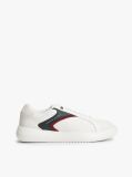 White Leather Cupsole Trainers  Men