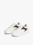 White Leather Cupsole Trainers  Men