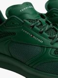 Green Lightweight Mixed Texture Trainers  Men