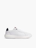 White Chunky Leather Trainers  Men