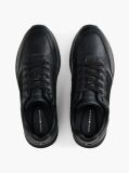 Black TH Monogram Leather Runner Trainers  Men