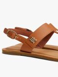 Brown Leather Toe Post Sandals  Women