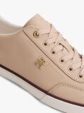 Pink Leather TH Monogram Lace-Up Trainers  Women