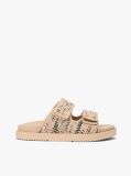Multi Raffia TH Monogram Double Strap Sandals  Women