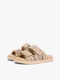 Multi Raffia TH Monogram Double Strap Sandals  Women