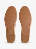 Beige Canvas Stripe TH Monogram Platform Espadrilles  Women