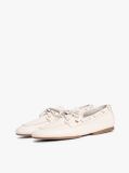 Beige Leather TH Monogram Boat Shoes  Women