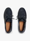 Blue Leather TH Monogram Boat Shoes  Women