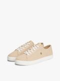 Beige TH Monogram Textured Trainers  Women