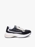 Black Suede Chunky Lace-Up Trainers  Women