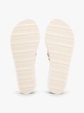 Beige Braided Strap Wedge Flip-Flops  Women
