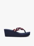 Multi Braided Strap Wedge Flip-Flops  Women