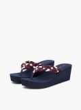Multi Braided Strap Wedge Flip-Flops  Women