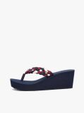 Multi Braided Strap Wedge Flip-Flops  Women