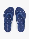 Blue Repeat Logo Platform Flip-Flops  Women