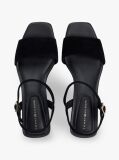 Black Suede TH Monogram Wedge Sandals  Women