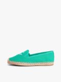 Green Logo Embroidery Canvas Espadrilles  Women