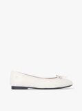 Beige TH Monogram Leather Ballerinas  Women