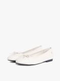 Beige TH Monogram Leather Ballerinas  Women