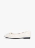 Beige TH Monogram Leather Ballerinas  Women