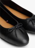 Black TH Monogram Embossed Ballerinas  Women