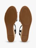 Black TH Monogram Woven Wedge Espadrilles  Women
