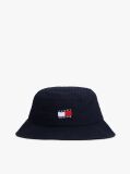 Blue Kids' Wavy Flag Seersucker Bucket Hat  Kids Unisex