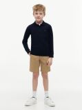 Blue Regular Fit Pique Long Sleeve Polo Shirt  Boys
