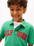 Green Regular Fit Textured Polo Shirt  Boys