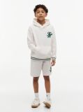 Beige Logo Embroidery Interlock Knit Hoody  Boys