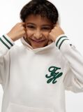 Beige Logo Embroidery Interlock Knit Hoody  Boys