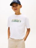 White 3D Flag Graphic Jersey T-Shirt  Boys