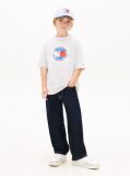 Grey Smiley Flag Logo Jersey T-Shirt  Boys