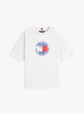 Grey Smiley Flag Logo Jersey T-Shirt  Boys