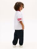 White Wavy Flag Graphic Jersey T-Shirt  Boys