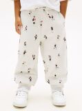 Grey Print Terry Cuffed Joggers  Boys