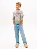 Grey Faded Logo Print Crew Neck Sweatshirt  Boys