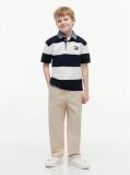 Multi Regular Fit Rugby Stripe Polo Shirt  Boys