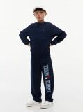 Blue Wide Cuffed Leg Joggers  Boys