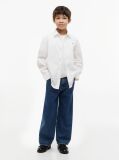 White Essential Regular Fit Poplin Shirt  Boys