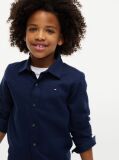 Blue Regular Fit Jacquard Shirt  Boys