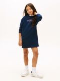 Blue Floral Logo Fleece Relaxed Sweatshirt Dress  Girls