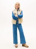 Denim Denim Overshirt with Floral Print and Relaxed Fit  Girls