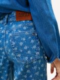 Denim Denim Overshirt with Floral Print and Relaxed Fit  Girls
