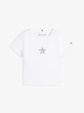 White Extra Slim Star Flag T-Shirt  Girls