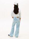 Blue Distressed Flared Leg Jeans  Girls