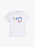 White Fruit Logo Jersey T-Shirt  Girls