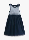 Multi Tulle Sleeveless Fit And Flare Dress  Girls