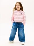 Multi Smiley Heart Flag Relaxed Sweatshirt  Girls