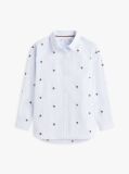 Multi Regular Fit Stripe Star Flag Embroidery Shirt  Girls